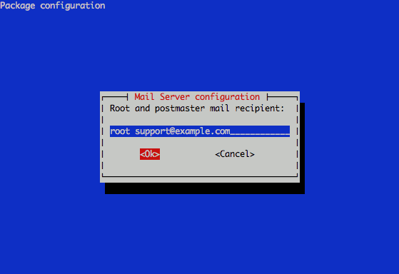 Exim postmaster configuration on Ubuntu 11.04.